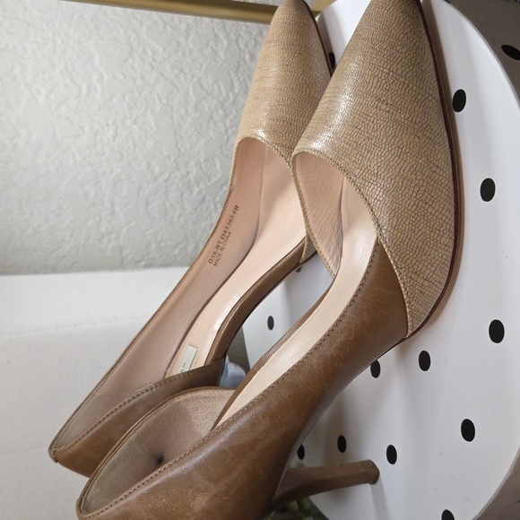 Cole Haan Women's Gold and Tan Heels - Picture 4 of 5
